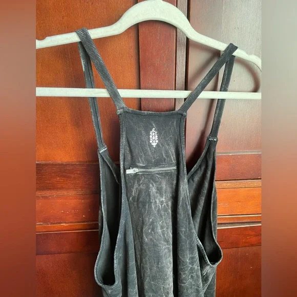 Free People Movement Hot Shot Mini Dress Washed Black Sz Medium NWOT